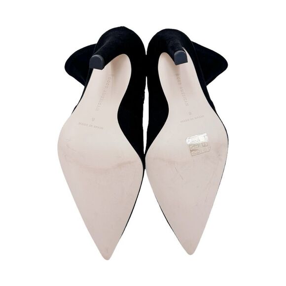 NWOB RARE GOOD AMERICAN Black Faux Suede Booties - Picture 10 of 10